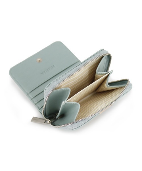 MURUA(ムルーア)の「MURUA (ムルーア) ラウンド二つ折り財布 LINE MR-W1042(財布・レディース・ブラック/グリーン/アイボリー・FREE)」の16枚目の写真