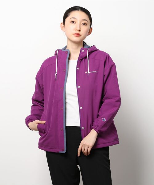 Champion（チャンピオン）の「チャンピオン  ZIP JACKET_（その他アウター・レディース・パープル/ベージュ/ブラック・L/M）」の3枚目の写真