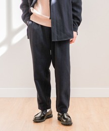 [セットアップ対応]ヘリンボーンタックパンツ