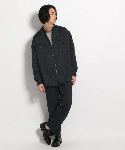 niko and...（ニコアンド）の「[セットアップ対応]ヘリンボーンタックパンツ（その他パンツ・メンズ・ネイビー/ダークグレー/ブラウン・LARGE/MEDIUM）」の11枚目の写真