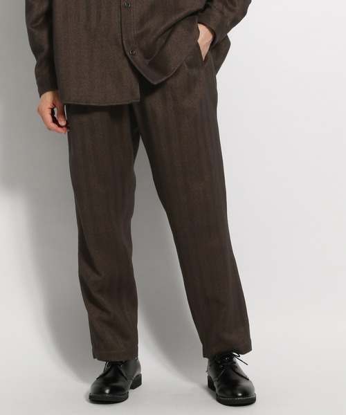 niko and...（ニコアンド）の「[セットアップ対応]ヘリンボーンタックパンツ（その他パンツ・メンズ・ネイビー/ダークグレー/ブラウン・LARGE/MEDIUM）」の14枚目の写真