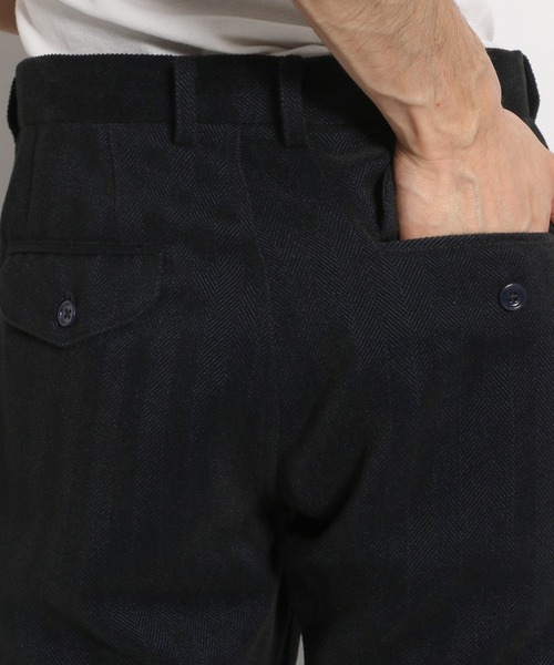 niko and...（ニコアンド）の「[セットアップ対応]ヘリンボーンタックパンツ（その他パンツ・メンズ・ネイビー/ダークグレー/ブラウン・LARGE/MEDIUM）」の15枚目の写真
