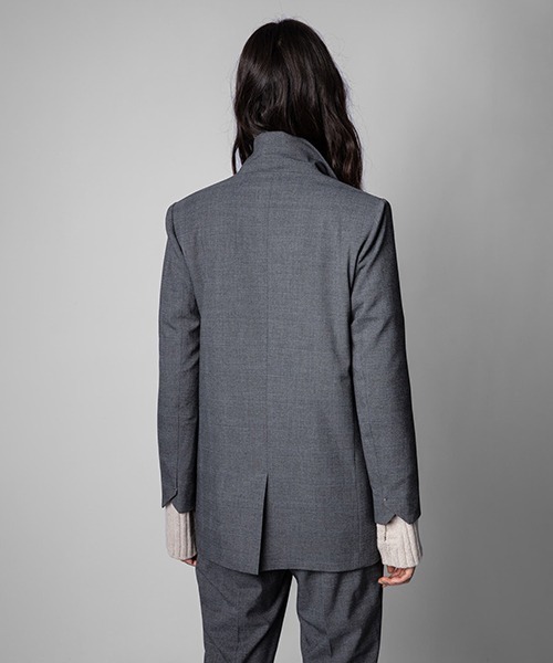 ZADIG&VOLTAIRE(ザディグ エ ヴォルテール)の「VIVA CAR(テーラードジャケット・レディース・グレー・34/36)」の2枚目の写真