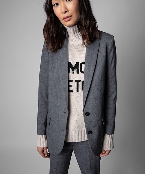 ZADIG&VOLTAIRE(ザディグ エ ヴォルテール)の「VIVA CAR(テーラードジャケット・レディース・グレー・34/36)」の6枚目の写真