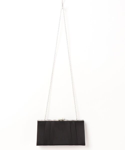 Cupid Heart(キューピッドハート)の「【Cupid Heart】結婚式バッグ 大小パールタッククラッチバッグ(クラッチバッグ・レディース・シルバー/ブラック/ベージュ・MEDIUM)」の4枚目の写真