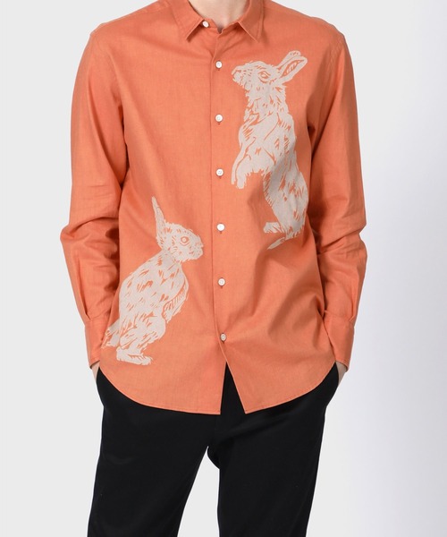 新品未着用【PAUL SMITH COLLECTION】ラビットプリント シャツ