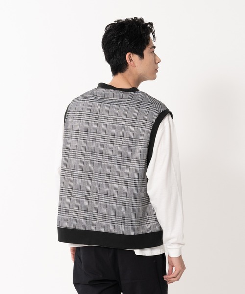 Blue Standard （ブルースタンダード）の「【BLUE STANDARD/ブルースタンダード】ジャガードベスト　ロンＴ　２点セット　セットアップ（Tシャツ/カットソー・メンズ・ベージュ/グレー/ブルー・MEDIUM/LARGE/X-LARGE）」の22枚目の写真