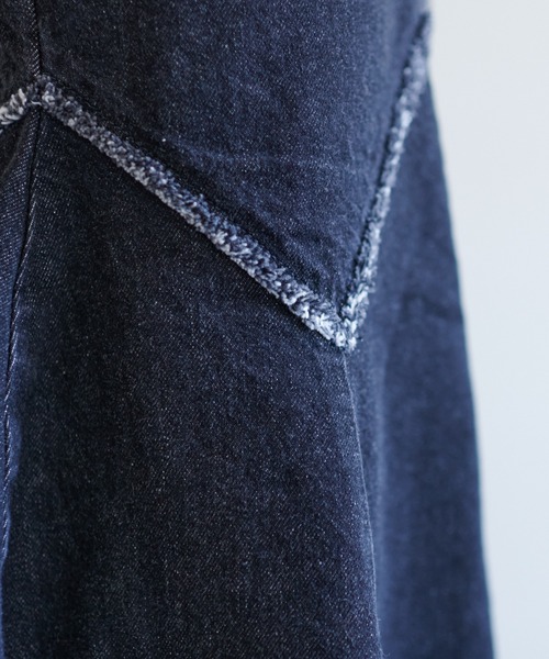 SOMETHING（サムシング）の「【SOMETHING/サムシング】デニムマーメイドスカート（デニムスカート・レディース・ブラック/スカイブルー・SMALL/MEDIUM）」の12枚目の写真