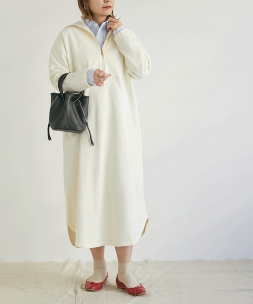 ハーフｚｉｐ裏毛ワンピース ワンピース Doux Archives ドゥアルシーヴ のファッション通販 Zozotown