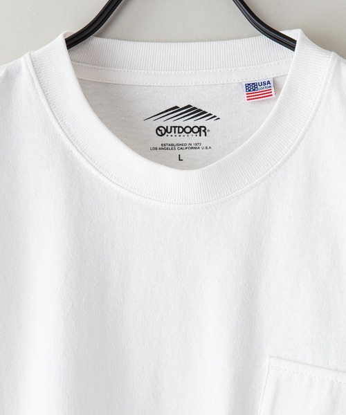 OUTDOOR PRODUCTS APPAREL（アウトドアプロダクツアパレル）の「USAコットン　フラップポケットロンT　ヘビーウェイトロンT（Tシャツ/カットソー・メンズ・ベージュ/ブラック/ホワイト/カーキ・MEDIUM/LARGE/X-LARGE/SMALL）」の11枚目の写真
