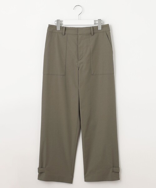 J.PRESS(ジェイプレス)の「【洗える・吸水速乾・ 接触冷感】T/Cリネンツイル ベイカー パンツ(その他パンツ・レディース・カーキ系/ネイビー系・9/11/7)」の4枚目の写真