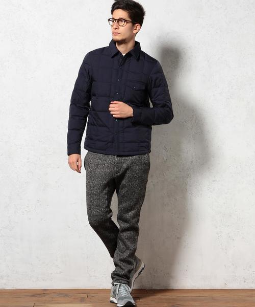 green label relaxing（グリーンレーベルリラクシング）の「WRINKLES インナーダウン CPO ◆（ダウンジャケット/コート・メンズ・ブラック/ネイビー・MEDIUM/SMALL/LARGE）」の11枚目の写真