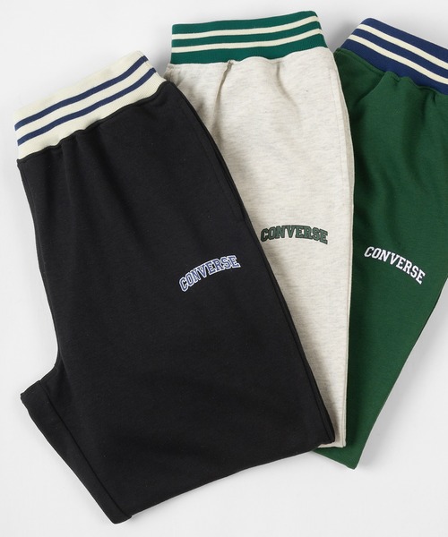 CONVERSE(コンバース)の「【CONVERSE/コンバース】カレッジロゴ & オールスター リブライン スウェット パンツ(スウェットパンツ・レディース・ブラック/オフホワイト/グリーン/ホワイト系その他/ブラック系その他/グリーン系その他・M/L/XL)」の5枚目の写真