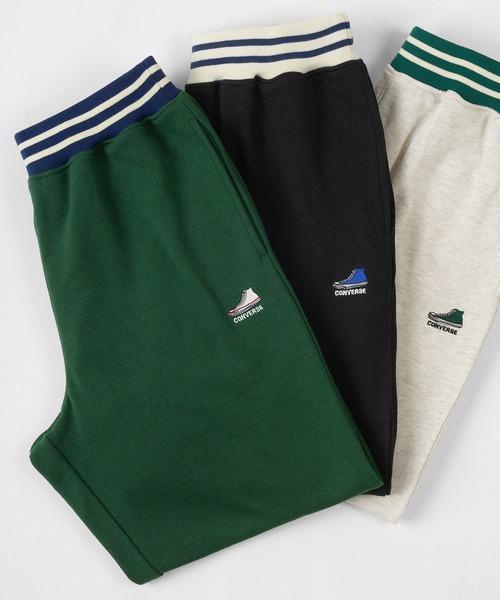 CONVERSE(コンバース)の「【CONVERSE/コンバース】カレッジロゴ & オールスター リブライン スウェット パンツ(スウェットパンツ・レディース・ブラック/オフホワイト/グリーン/ホワイト系その他/ブラック系その他/グリーン系その他・M/L/XL)」の6枚目の写真