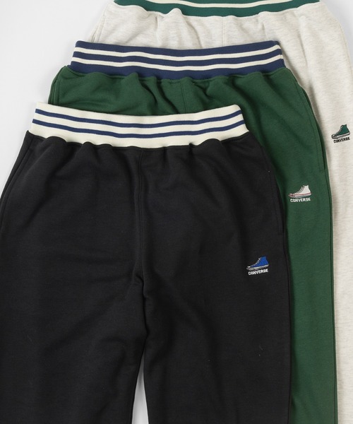 CONVERSE(コンバース)の「【CONVERSE/コンバース】カレッジロゴ & オールスター リブライン スウェット パンツ(スウェットパンツ・レディース・ブラック/オフホワイト/グリーン/ホワイト系その他/ブラック系その他/グリーン系その他・M/L/XL)」の17枚目の写真