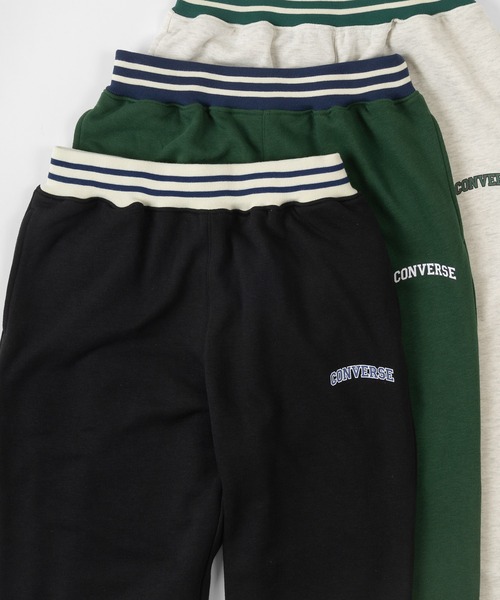 CONVERSE(コンバース)の「【CONVERSE/コンバース】カレッジロゴ & オールスター リブライン スウェット パンツ(スウェットパンツ・レディース・ブラック/オフホワイト/グリーン/ホワイト系その他/ブラック系その他/グリーン系その他・M/L/XL)」の21枚目の写真