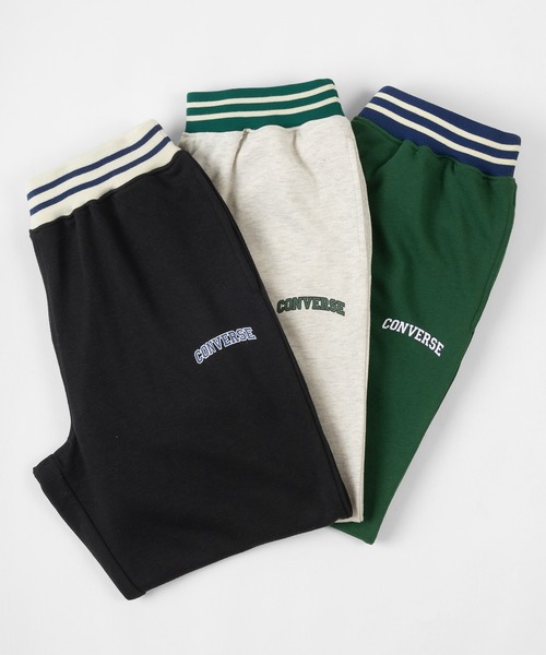 CONVERSE(コンバース)の「【CONVERSE/コンバース】カレッジロゴ & オールスター リブライン スウェット パンツ(スウェットパンツ・レディース・ブラック/オフホワイト/グリーン/ホワイト系その他/ブラック系その他/グリーン系その他・M/L/XL)」の11枚目の写真