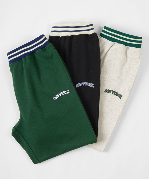 CONVERSE(コンバース)の「【CONVERSE/コンバース】カレッジロゴ & オールスター リブライン スウェット パンツ(スウェットパンツ・レディース・ブラック/オフホワイト/グリーン/ホワイト系その他/ブラック系その他/グリーン系その他・M/L/XL)」の12枚目の写真