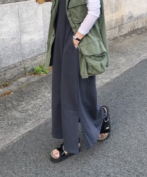 Doux archives（ドゥアルシーヴ）の「［セットアイテム］web限定　ミニ裏毛マルチＷＡＹカーディガンセットワンピース（ワンピース・レディース・アイボリー/グレイッシュベージュ/グレイッシュブルー・FREE）」の13枚目の写真