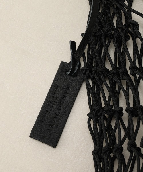 marco masi（マルコマージ）の「MARCO MASI/マルコマージ　レザーメッシュショルダー（ショルダーバッグ・レディース・ブラック・FREE）」の7枚目の写真