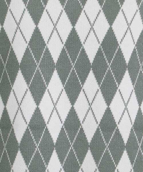 MAJESTIC LEGON（マジェスティックレゴン）の「ガーリーパターンニットベスト（ベスト・レディース・ホワイト系その他2/ブラック系その他/グリーン系その他・MEDIUM）」の5枚目の写真