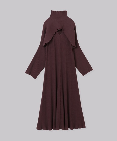 THINGS THAT MATTER（シングス ザット マター）の「THINGS THAT MATTER SET UP RIB DRESS (ARCHIVE COLLECTION)（ワンピース・レディース・ブルー/ワイン・FREE）」の19枚目の写真