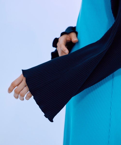 THINGS THAT MATTER（シングス ザット マター）の「THINGS THAT MATTER SET UP RIB DRESS (ARCHIVE COLLECTION)（ワンピース・レディース・ブルー/ワイン・FREE）」の13枚目の写真
