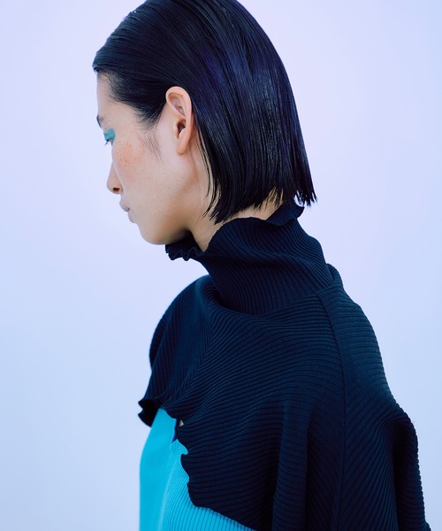 THINGS THAT MATTER（シングス ザット マター）の「THINGS THAT MATTER SET UP RIB DRESS (ARCHIVE COLLECTION)（ワンピース・レディース・ブルー/ワイン・FREE）」の14枚目の写真