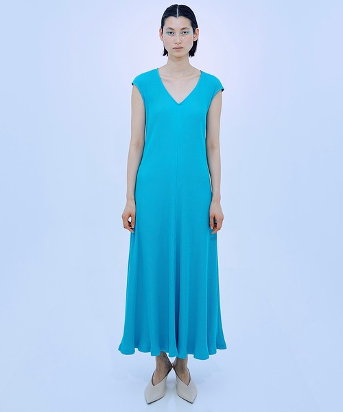 THINGS THAT MATTER（シングス ザット マター）の「THINGS THAT MATTER SET UP RIB DRESS (ARCHIVE COLLECTION)（ワンピース・レディース・ブルー/ワイン・FREE）」の7枚目の写真