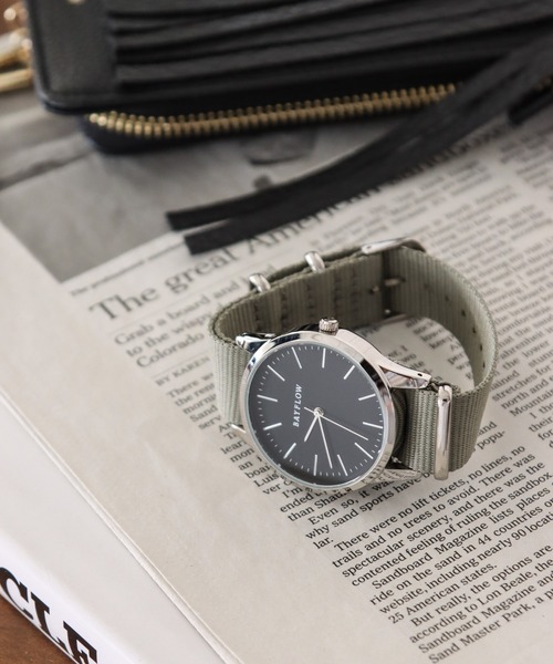 BAYFLOW（ベイフロー）の「スルーベルトウォッチ（アナログ腕時計・レディース・ブラック/ベージュ/ネイビー/グレー・LARGE）」の3枚目の写真