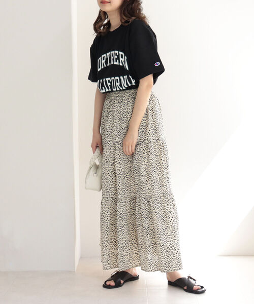 Champion（チャンピオン）の「【Champion/チャンピオン】REVERSE WEAVE college T　カレッジロゴT（Tシャツ/カットソー・レディース・ブラック/ネイビー/アイボリー・MEDIUM）」の13枚目の写真