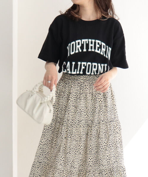 Champion（チャンピオン）の「【Champion/チャンピオン】REVERSE WEAVE college T　カレッジロゴT（Tシャツ/カットソー・レディース・ブラック/ネイビー/アイボリー・MEDIUM）」の14枚目の写真