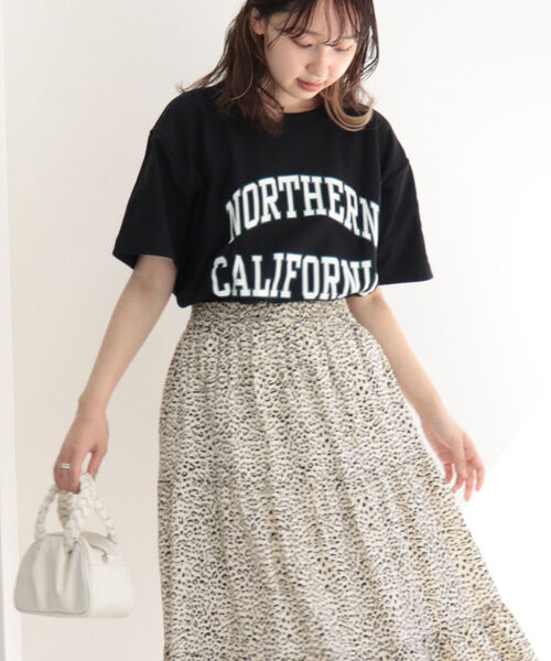 Champion（チャンピオン）の「【Champion/チャンピオン】REVERSE WEAVE college T　カレッジロゴT（Tシャツ/カットソー・レディース・ブラック/ネイビー/アイボリー・MEDIUM）」の15枚目の写真