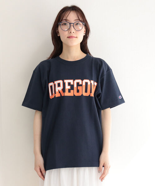 Champion（チャンピオン）の「【Champion/チャンピオン】REVERSE WEAVE college T　カレッジロゴT（Tシャツ/カットソー・レディース・ブラック/ネイビー/アイボリー・MEDIUM）」の17枚目の写真