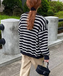 GIMME GIMME | ストライプ カーディガン gimw22s007(ニット/セーター)