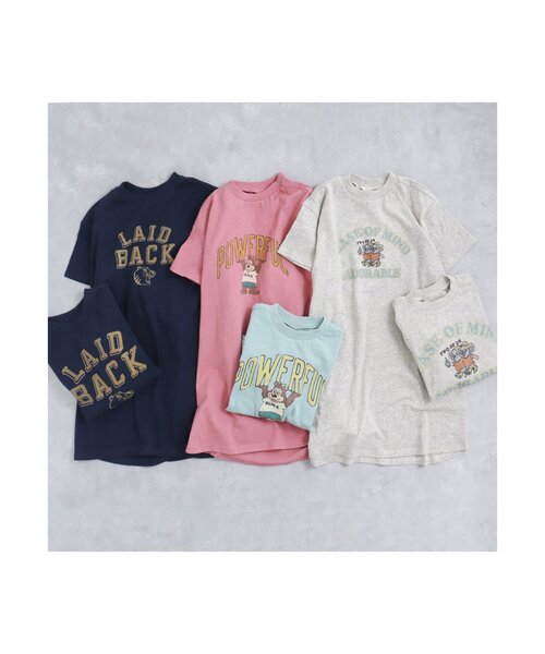 BREEZE（ブリーズ）の「アニマルカレッジワンピース（ワンピース・キッズ・ネイビー/ピンク/アイボリー・130/120/80/100/90/140/110）」の4枚目の写真