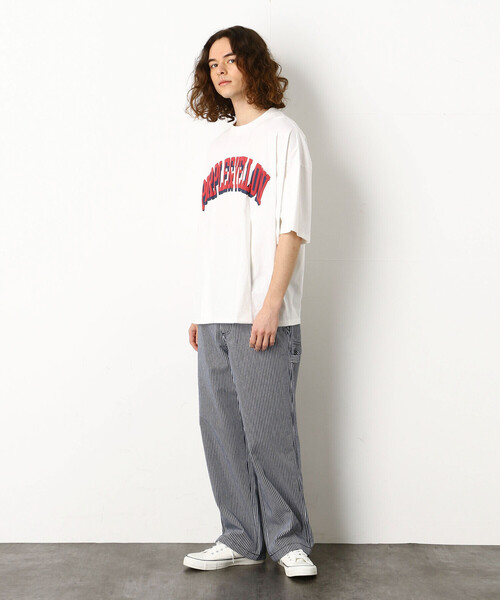 Purple&Yellow（パープルアンドイエロー）の「ヒッコリーペインターパンツ（その他パンツ・メンズ・アイボリー/ネイビー・LARGE/SMALL/MEDIUM/X-LARGE/X-SMALL）」の3枚目の写真