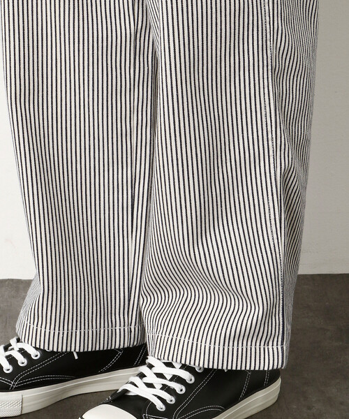 Purple&Yellow（パープルアンドイエロー）の「ヒッコリーペインターパンツ（その他パンツ・メンズ・アイボリー/ネイビー・LARGE/SMALL/MEDIUM/X-LARGE/X-SMALL）」の20枚目の写真