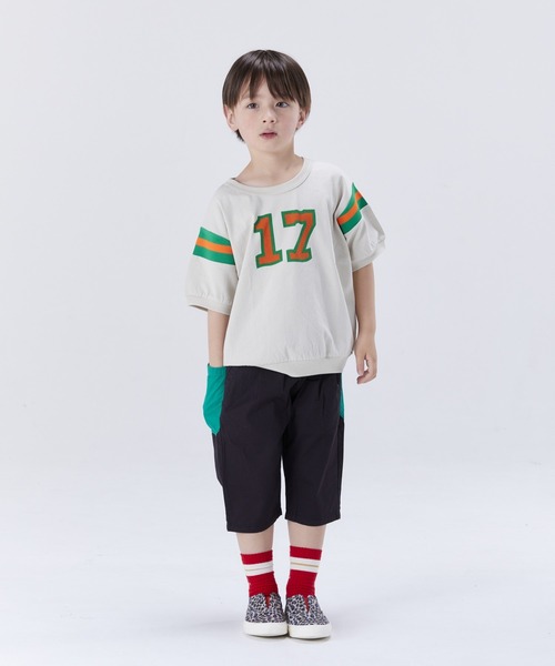 BIG FIELD（ビッグフィールド）の「ナンバリングＴシャツ（90～140cm）（Tシャツ/カットソー・キッズ・アイボリー/グリーン/レッド・90/100/110/120/130/140）」の6枚目の写真