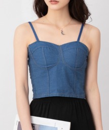 デニムキャミビスチェ