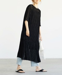 シフォンプリーツワンピース