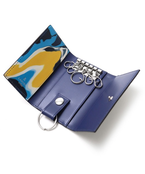 LANVIN en Bleu（ランバンオンブルー）の「【LANVIN en Bleu/ランバン オン ブルー】ネビュラ小物 カード・キーケース（キーケース/キーアクセサリー・メンズ・ブラック/ホワイト/ブルー・FREE）」の12枚目の写真