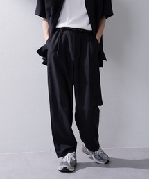 CIAOPANIC TYPY | 【セットアップ対応】テックリネンタックワイドイージパンツ(スラックス)