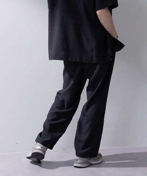 CIAOPANIC TYPY（チャオパニックティピー）の「【セットアップ対応】テックリネンタックワイドイージパンツ（スラックス・メンズ・ブラック/ブラウン・M/L）」の11枚目の写真