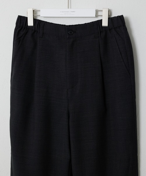 CIAOPANIC TYPY（チャオパニックティピー）の「【セットアップ対応】テックリネンタックワイドイージパンツ（スラックス・メンズ・ブラック/ブラウン・M/L）」の15枚目の写真