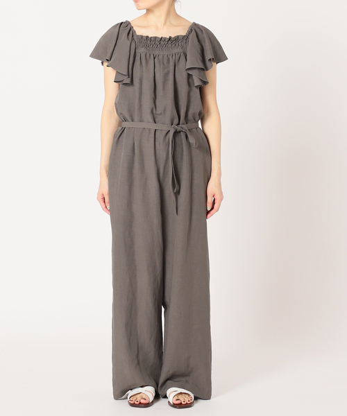 IENA LA BOUCLE コーデュロイオールインワン IENA LA BOUCLE インディゴコーデュロイオールインワン（つなぎ