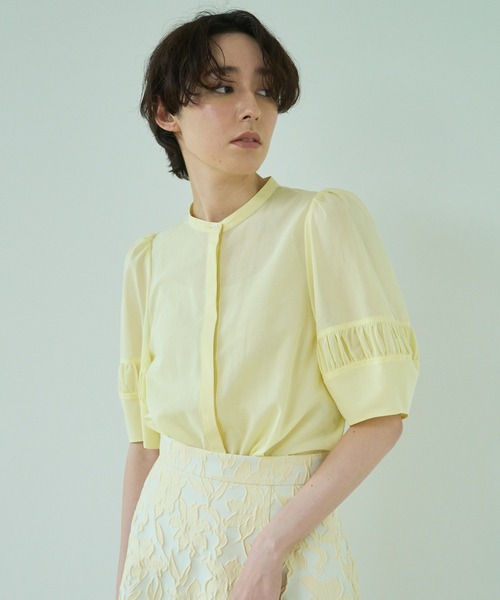 ANAYI（アナイ）の「コットンローンスタンドカラー ブラウス