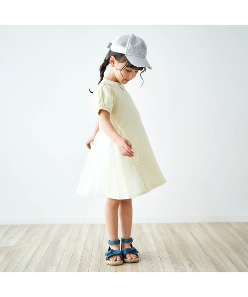 apres les cours(アプレレクール)の「クロスリボンサンダル(サンダル・キッズ・チェック/ラベンダー/インディゴブルー・16/19/15 /17/18/14)」の8枚目の写真