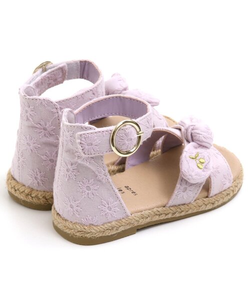 apres les cours(アプレレクール)の「クロスリボンサンダル(サンダル・キッズ・チェック/ラベンダー/インディゴブルー・16/19/15 /17/18/14)」の15枚目の写真