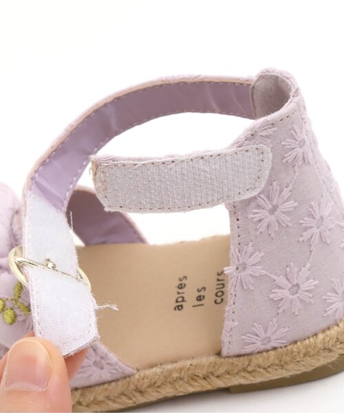 apres les cours(アプレレクール)の「クロスリボンサンダル(サンダル・キッズ・チェック/ラベンダー/インディゴブルー・16/19/15 /17/18/14)」の17枚目の写真